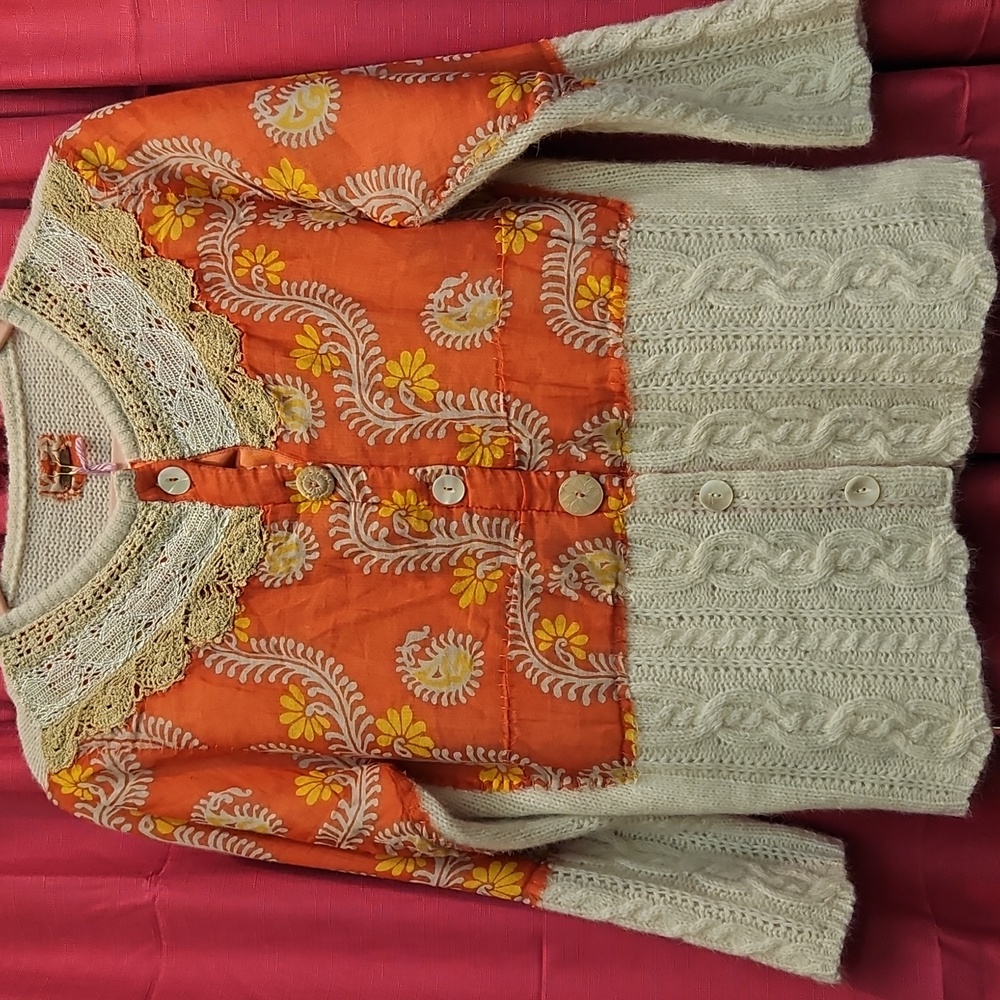 Free People Wool & Cotton Cardigan